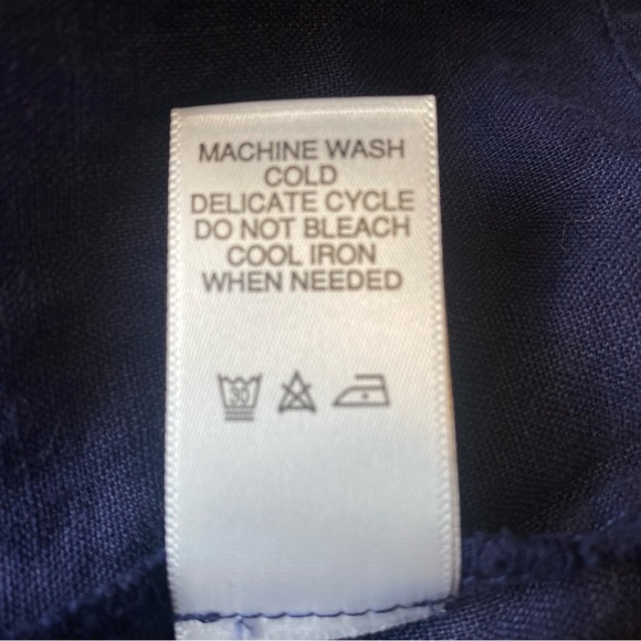 Michael Stars Jean Linen Jacket 100% Woven Linen 3XL in Blue (Nocturnal) - Picture 13 of 13